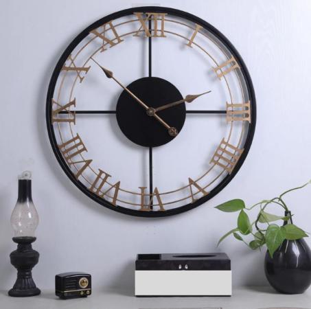 Wall Clock Roman Numerals Black For Wall Design